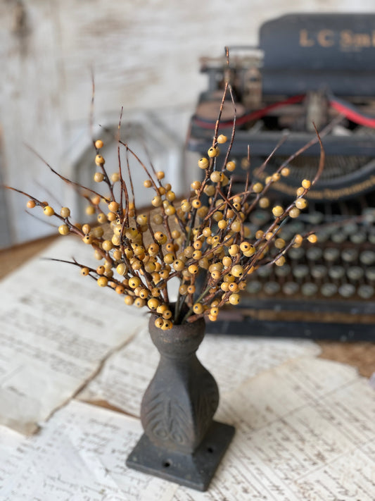 Berry Bush | 13" | Mustard