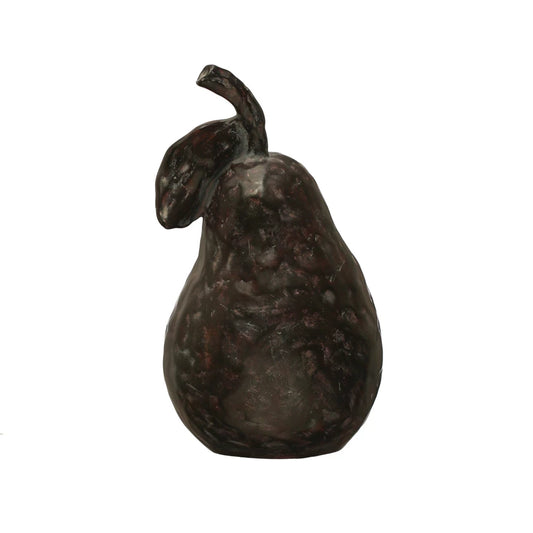 Brown Resin Pear | 9"